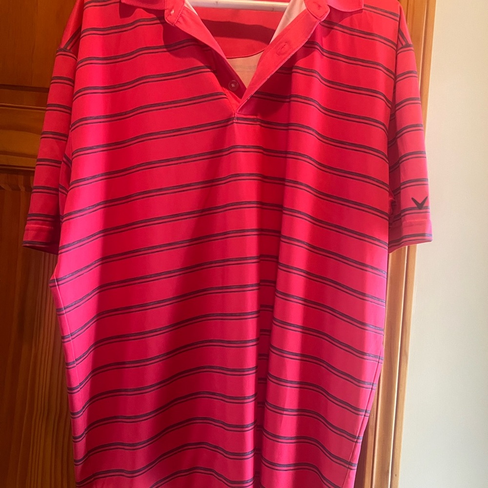 Callaway Opti-Dri Pink Golf Polo Shirt